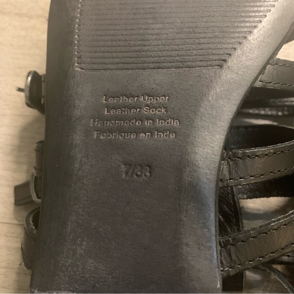 Jeffrey Campbell | TOP-2 black leather gladiator sandal (like new) - Picture 13 of 14